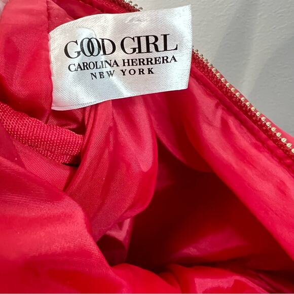 Carolina Herrera Red Puffy Tote Bag - Picture 6 of 9